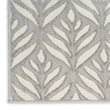 Pemberly Row Contemporary 7'x10' Gray Fabric Tropical Area Rug