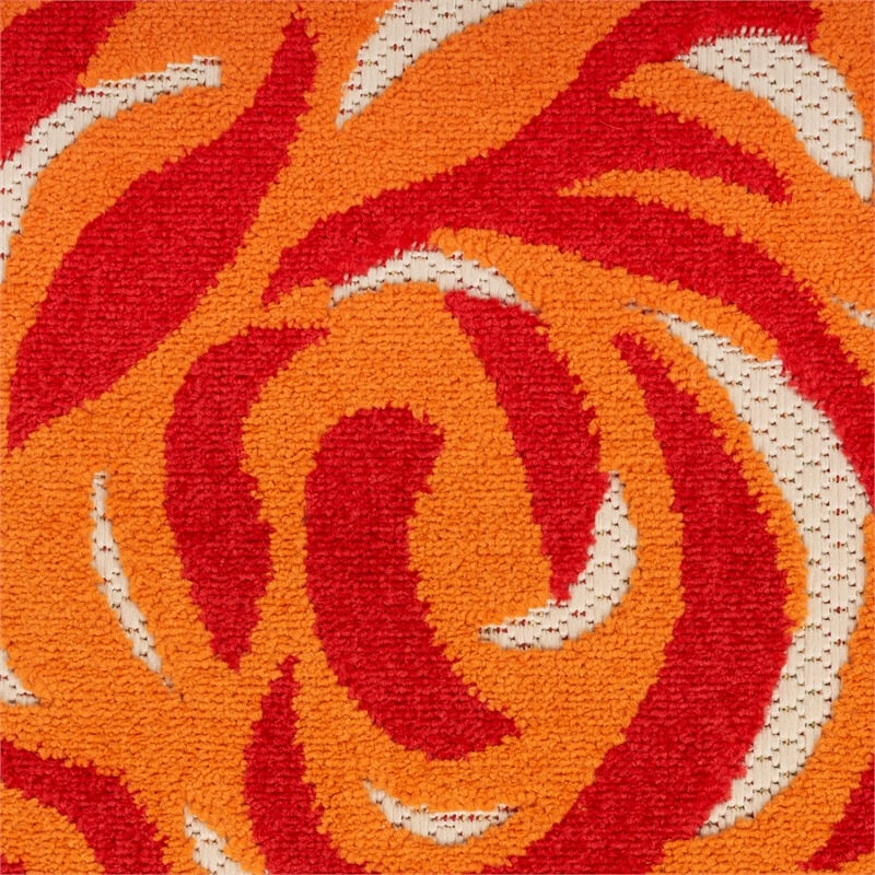 Pemberly Row Modern / Contemporary 7'x10' Multicolor Fabric Area Rug