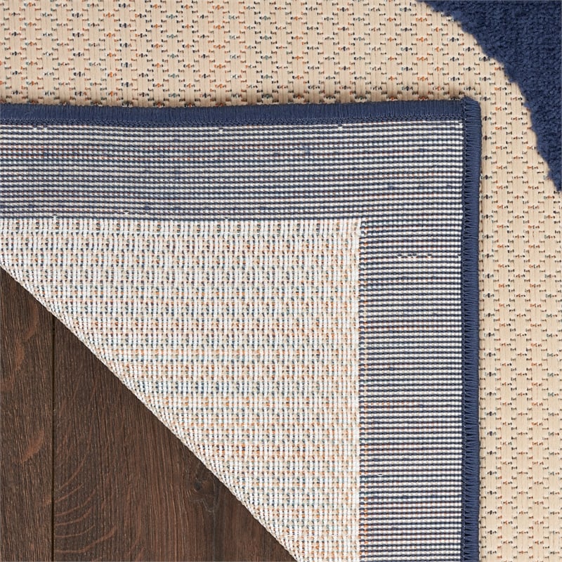 Pemberly Row Modern / Contemporary 7'x10' Multicolor Fabric Area Rug