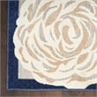 Pemberly Row Modern / Contemporary 6'x9' Blue Gray Fabric Area Rug