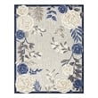 Pemberly Row Modern / Contemporary 6'x9' Blue Gray Fabric Area Rug