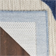 Pemberly Row Modern / Contemporary 6'x9' Blue Gray Fabric Area Rug
