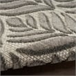 Pemberly Row Contemporary 6'x9' Charcoal Fabric Tropical Area Rug