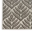 Pemberly Row Contemporary 6'x9' Charcoal Fabric Tropical Area Rug