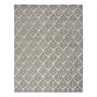 Pemberly Row Contemporary 6'x9' Charcoal Fabric Tropical Area Rug
