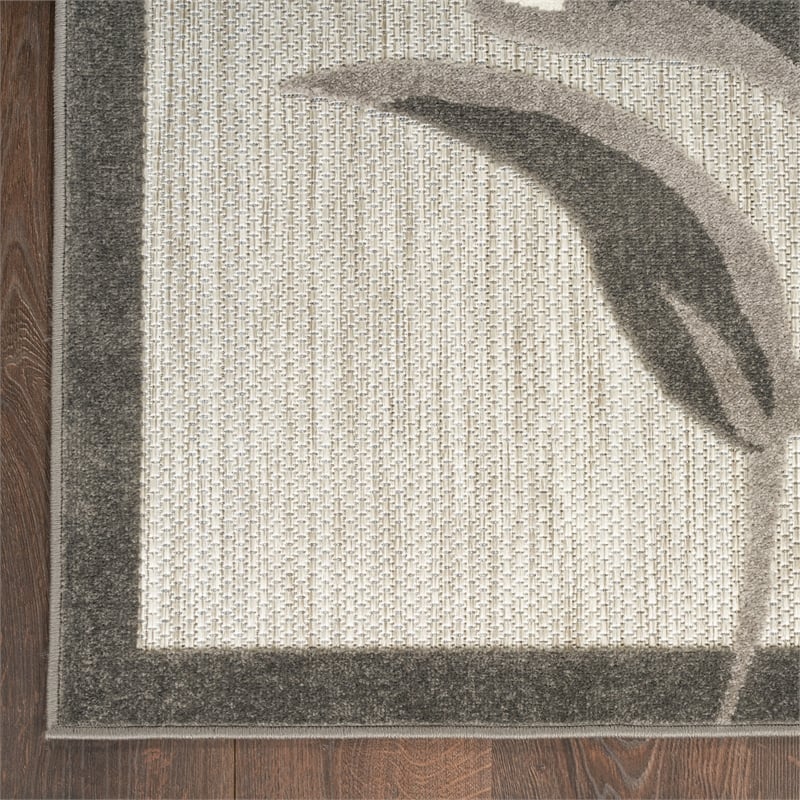 Pemberly Row Modern / Contemporary 5'x8' Beige Fabric Area Rug