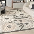 Pemberly Row Modern / Contemporary 5'x8' Beige Fabric Area Rug
