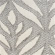 Pemberly Row Contemporary 8'x11' Gray Fabric Tropical Area Rug