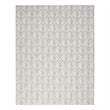 Pemberly Row Contemporary 8'x11' Gray Fabric Tropical Area Rug