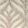 Pemberly Row Contemporary 8'x11' Ivory Gray Fabric Tropical Area Rug