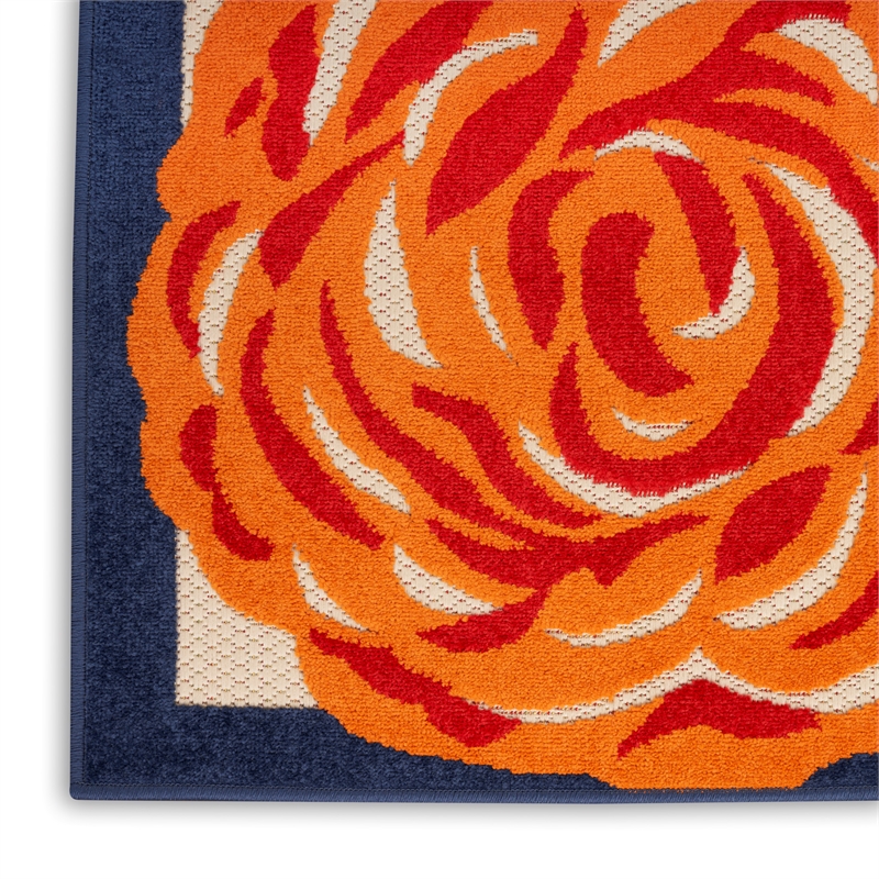 Pemberly Row Modern / Contemporary 8'x11' Multicolor Fabric Area Rug