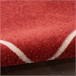 Pemberly Row Modern / Contemporary 5'x7' Brick Ivory Fabric Area Rug