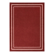 Pemberly Row Modern / Contemporary 5'x7' Brick Ivory Fabric Area Rug