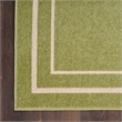 Pemberly Row Modern / Contemporary 5'x7' Green Ivory Fabric Area Rug