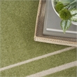 Pemberly Row Modern / Contemporary 5'x7' Green Ivory Fabric Area Rug