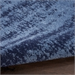 Pemberly Row Contemporary 5' Square Denim Indoor/Outdoor Rug