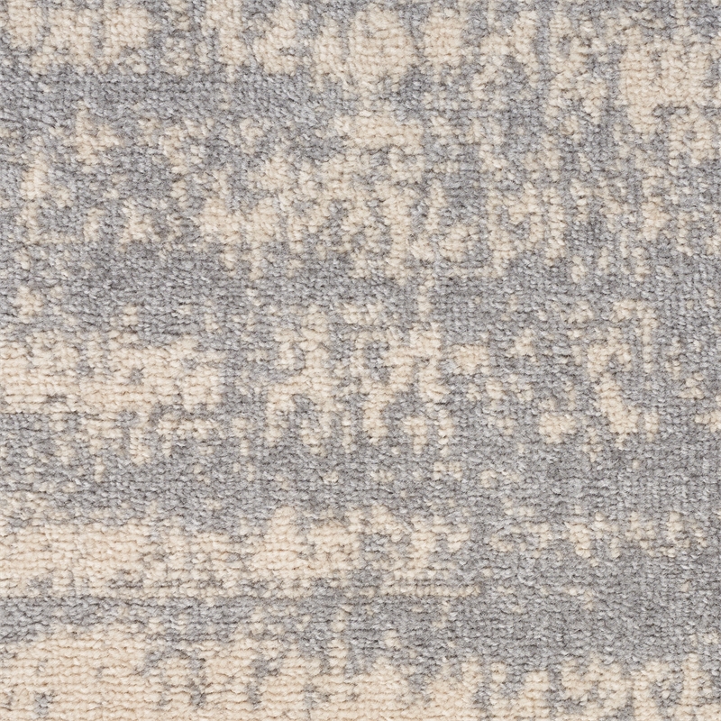 Pemberly Row Contemporary 10'x14' Grey/Beige Indoor/Outdoor Rug