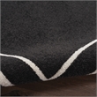 Pemberly Row 8'x10' Black Ivory Contemporary Indoor/Outdoor Rug