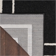 Pemberly Row 8'x10' Black Ivory Contemporary Indoor/Outdoor Rug