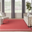 Pemberly Row 8'x10' Brick/Ivory Contemporary Indoor/Outdoor Rug