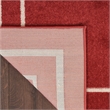 Pemberly Row 8'x10' Brick/Ivory Contemporary Indoor/Outdoor Rug