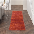 Pemberly Row Modern / Contemporary 2'x6' Red Indoor/Outdoor Rug