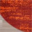 Pemberly Row Modern / Contemporary 4' Round Red Indoor/Outdoor Rug