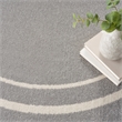 Pemberly Row 4' Round Grey/Ivory Contemporary Indoor/Outdoor Rug