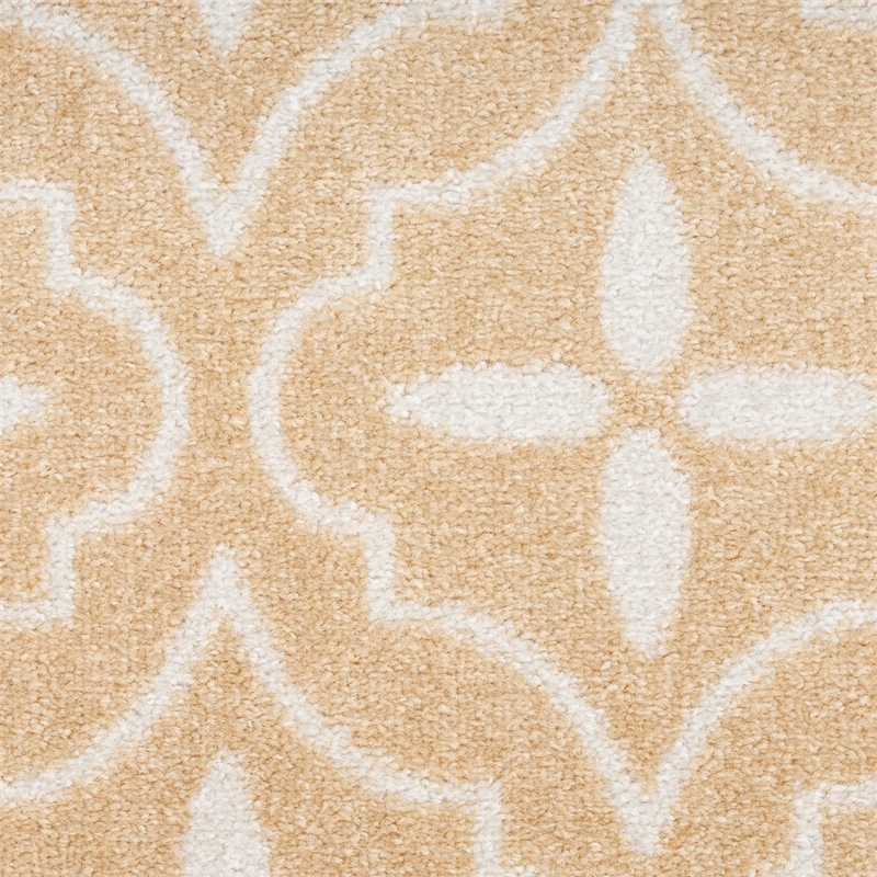 Pemberly Row Contemporary Home 6'x9' Fabric Beige Ivory Area Rug