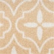 Pemberly Row Contemporary Home 6'x9' Fabric Beige Ivory Area Rug