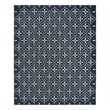 Pemberly Row Contemporary Home 8'x10' Fabric Navy Ivory Area Rug