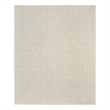 Pemberly Row Contemporary Home 8'x10' Fabric Ivory Beige Area Rug