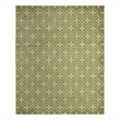 Pemberly Row Contemporary Home 8'x10' Fabric Green Ivory Area Rug