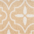 Pemberly Row Contemporary Home 8'x10' Fabric Beige Ivory Area Rug