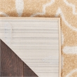 Pemberly Row Contemporary Home 8'x10' Fabric Beige Ivory Area Rug