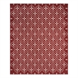 Pemberly Row Contemporary Home 6'x9' Fabric Brick Ivory Area Rug