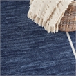 Pemberly Row Modern / Contemporary 4'x6' Navy Ivory Fabric Area Rug