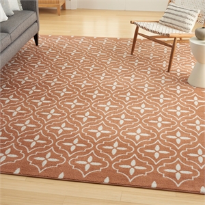 Pemberly Row Modern / Contemporary Home 6'x9' Copper Area Rug