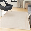 Pemberly Row Modern / Contemporary 5'x7' Ivory Gold Fabric Area Rug