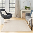 Pemberly Row Modern / Contemporary 5'x7' Ivory Gold Fabric Area Rug