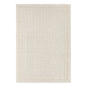 Pemberly Row Modern / Contemporary 5'x7' Ivory Gold Fabric Area Rug