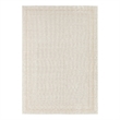 Pemberly Row Modern / Contemporary 5'x7' Ivory Gold Fabric Area Rug