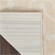 Pemberly Row Modern / Contemporary 4'x6' Ivory Beige Fabric Area Rug