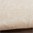 Pemberly Row Modern / Contemporary 4'x6' Ivory Beige Fabric Area Rug