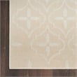 Pemberly Row Modern / Contemporary 5'x7' Ivory Beige Fabric Area Rug