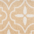 Pemberly Row Modern / Contemporary 4'x6' Beige Ivory Fabric Area Rug