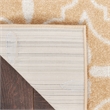 Pemberly Row Modern / Contemporary 4'x6' Beige Ivory Fabric Area Rug