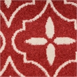 Pemberly Row Modern / Contemporary 5'x7' Brick Ivory Fabric Area Rug