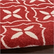 Pemberly Row Modern / Contemporary 5'x7' Brick Ivory Fabric Area Rug