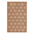 Pemberly Row Modern / Contemporary 4'x6' Copper Fabric Area Rug